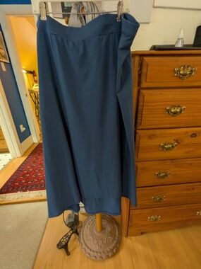 J. Jill Blue Perfect Pima Skirt, XL